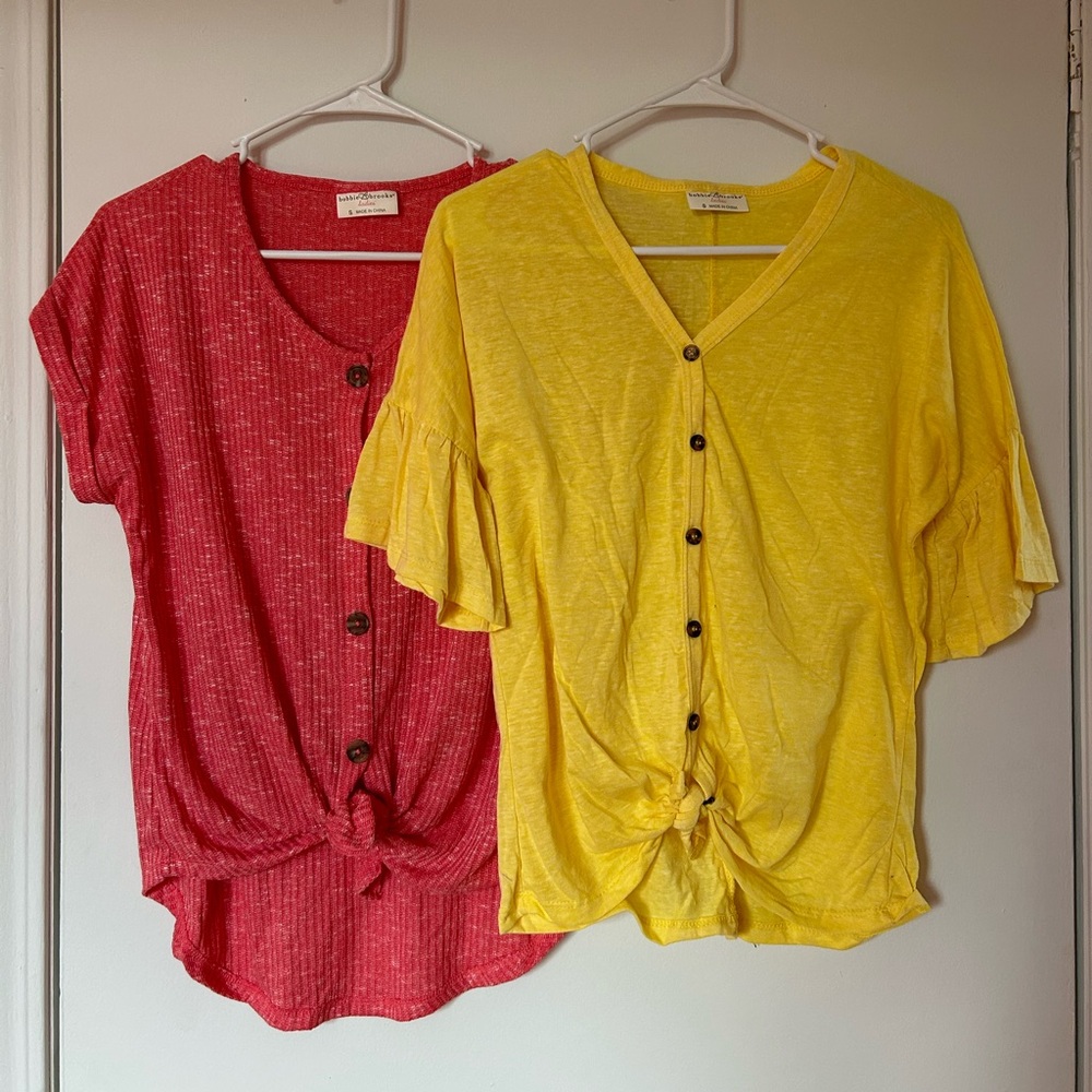 SOLD// Bundle Item Only // NWOT Bundle of 2 Bobbie Brooks Tops